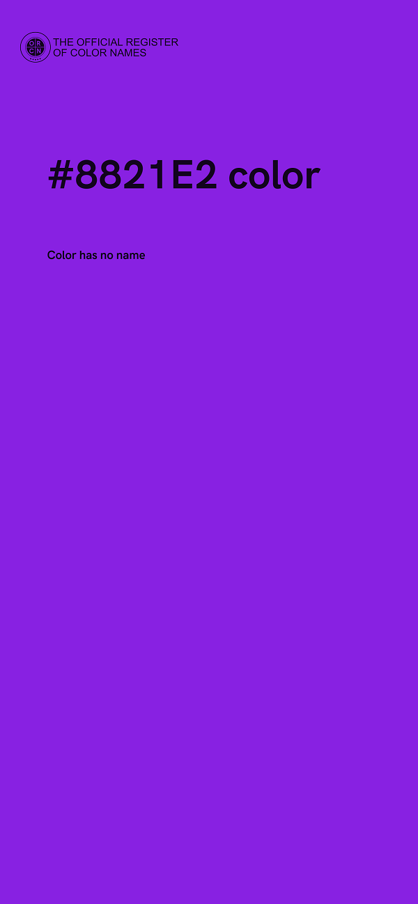 #8821E2 color image