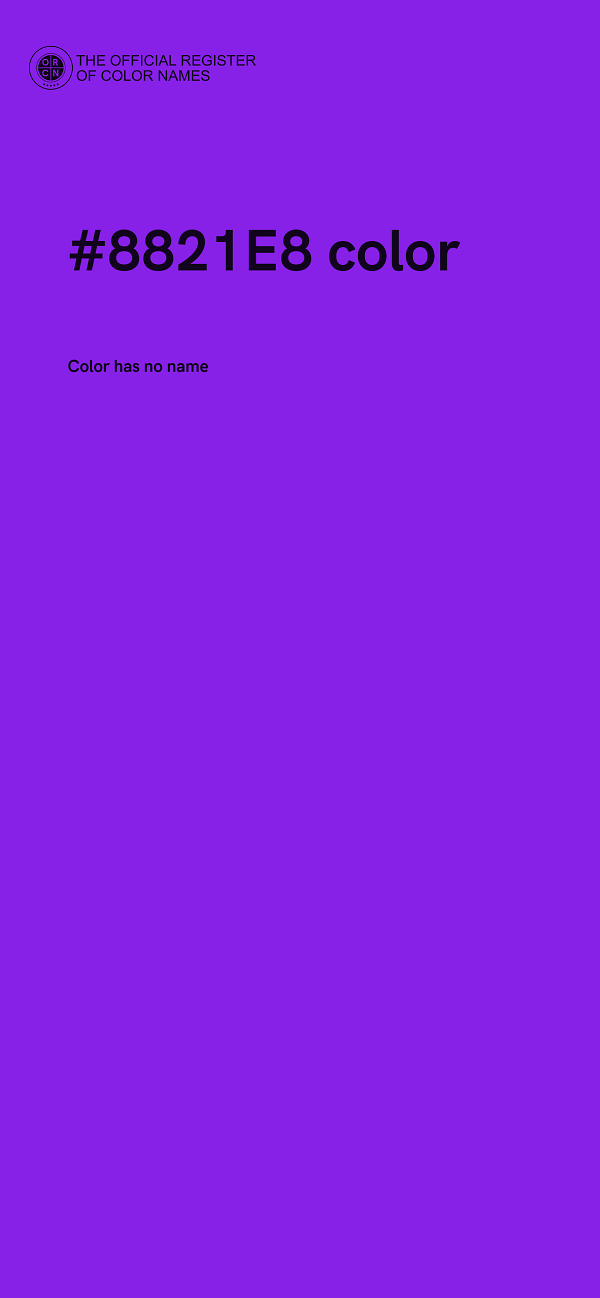 #8821E8 color image