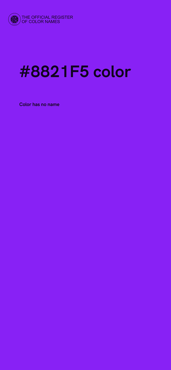 #8821F5 color image