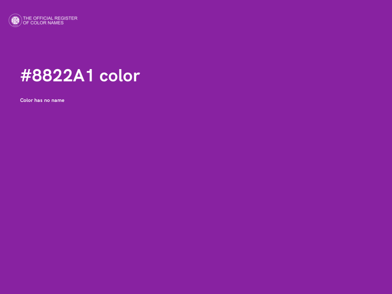#8822A1 color image