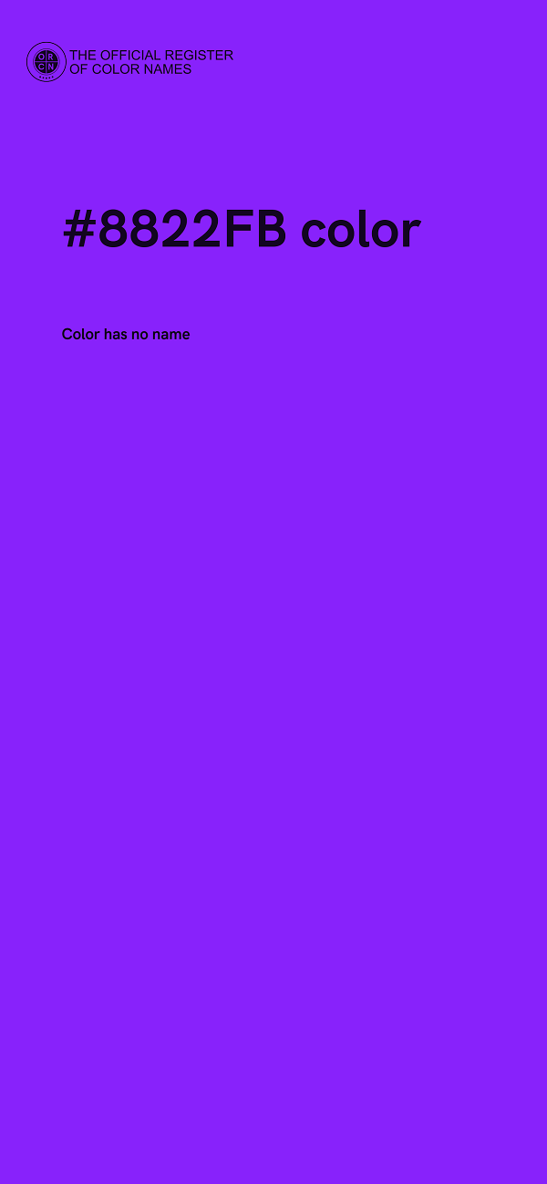 #8822FB color image