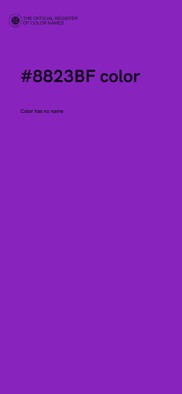 #8823BF color image