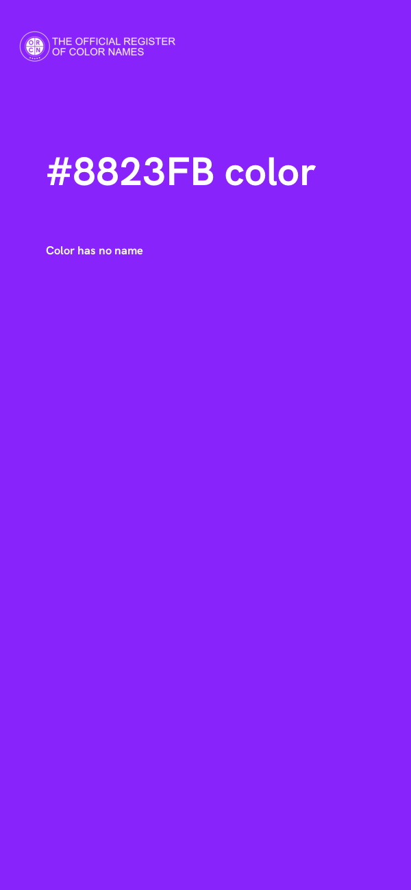 #8823FB color image