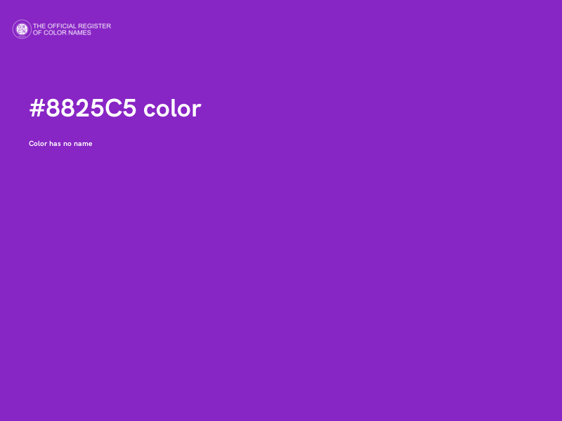 #8825C5 color image