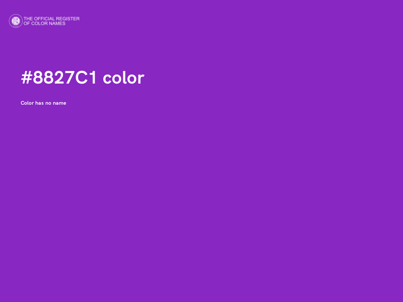 #8827C1 color image
