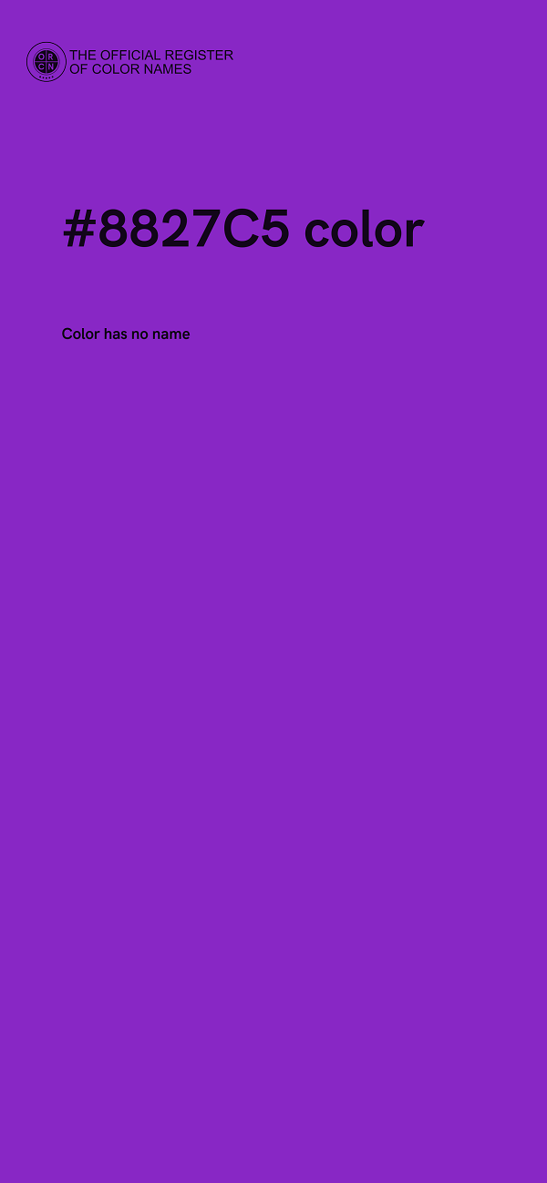 #8827C5 color image