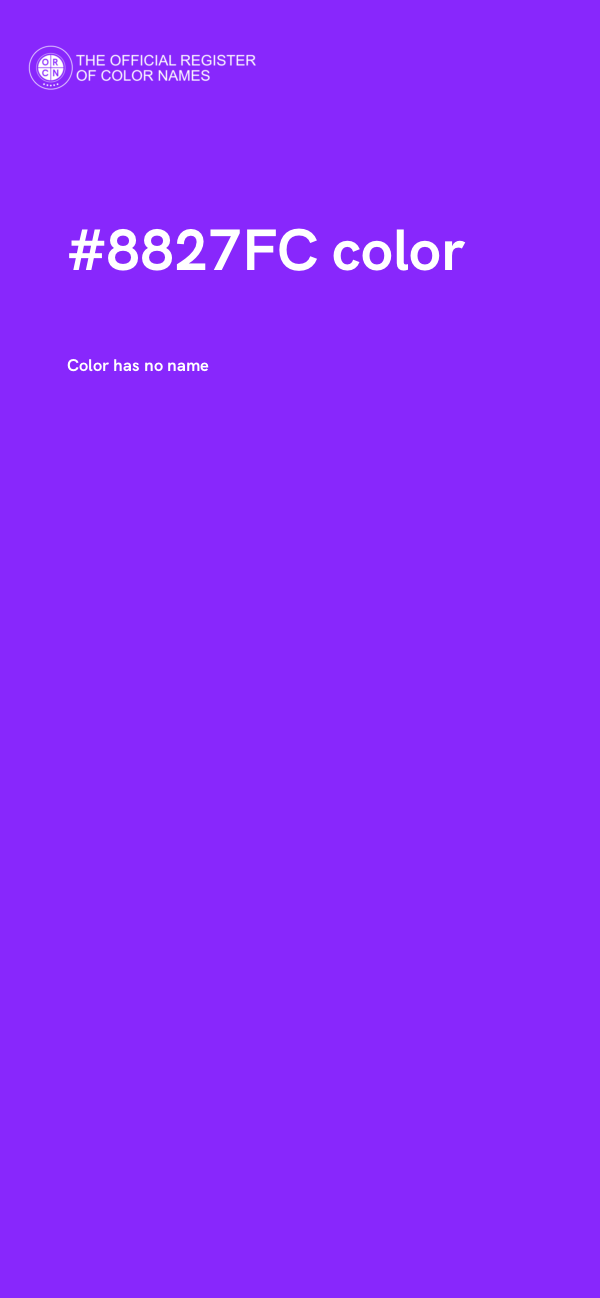 #8827FC color image
