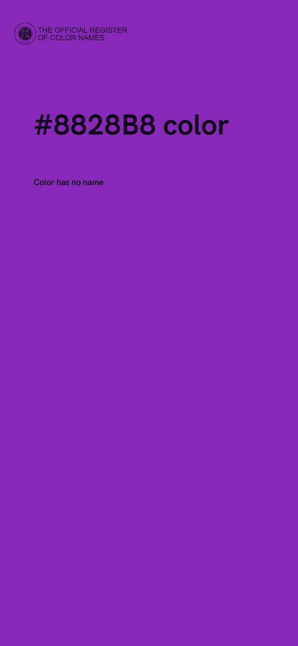 #8828B8 color image