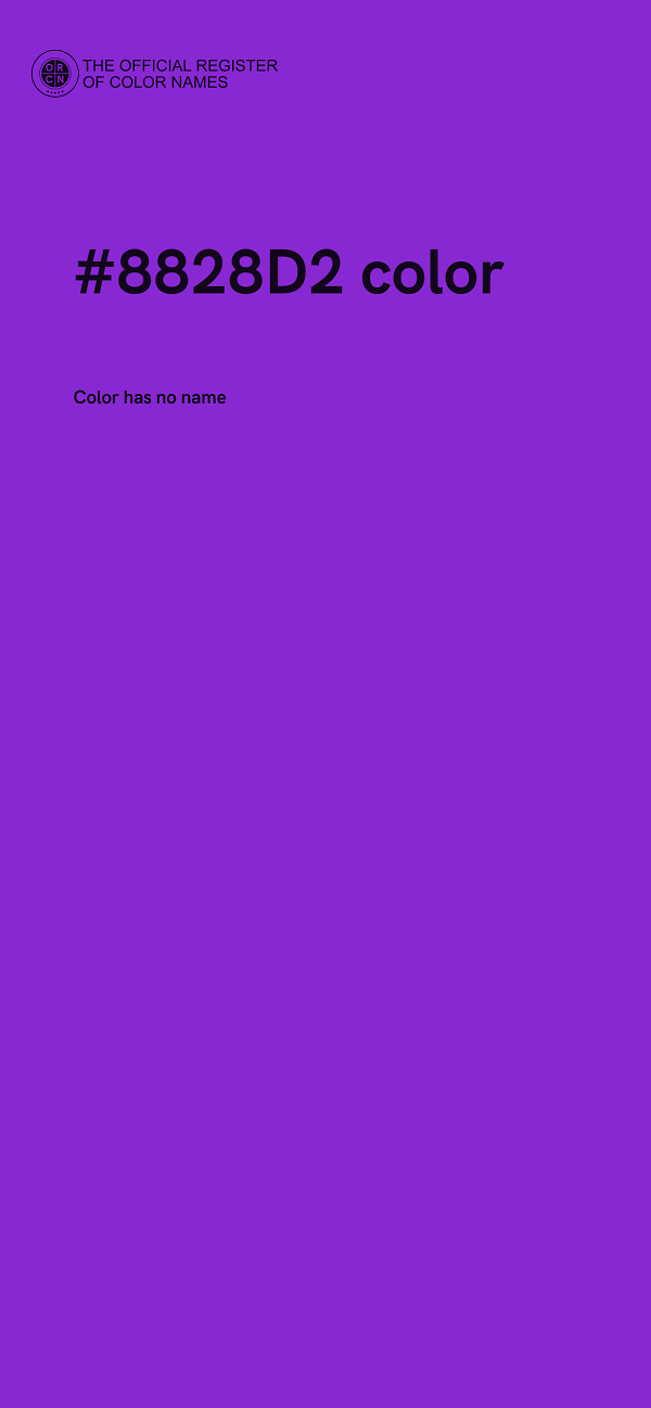 #8828D2 color image