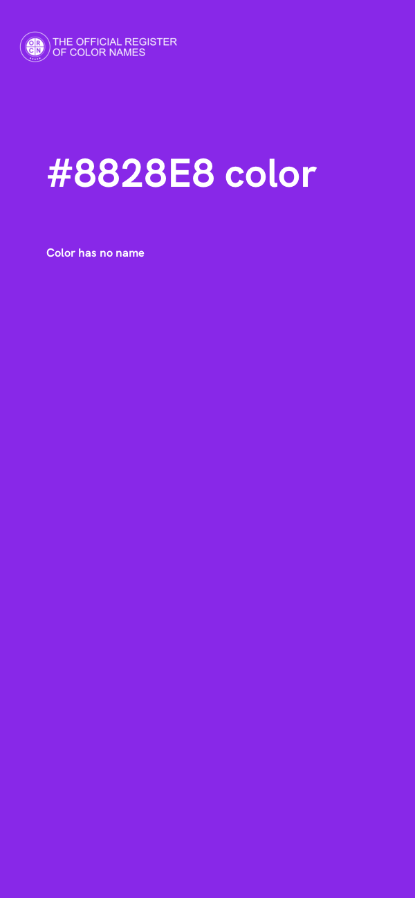 #8828E8 color image