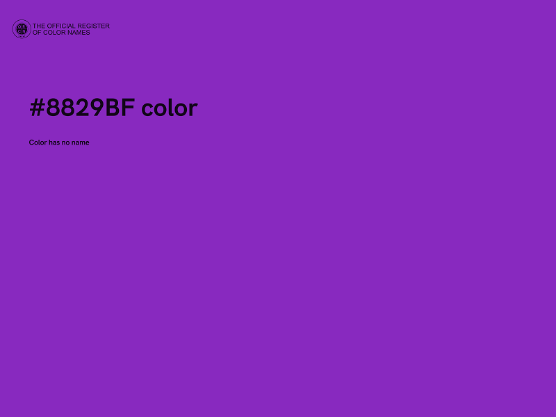 #8829BF color image
