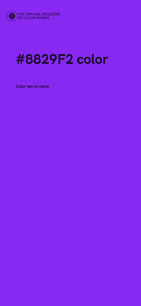 #8829F2 color image