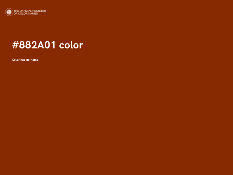 #882A01 color image