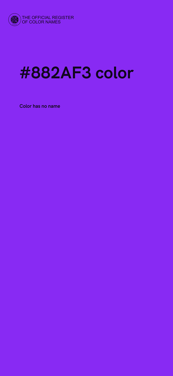 #882AF3 color image