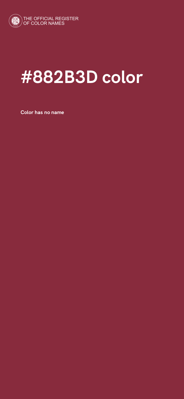 #882B3D color image