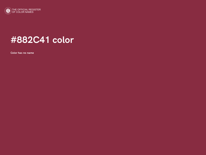 #882C41 color image