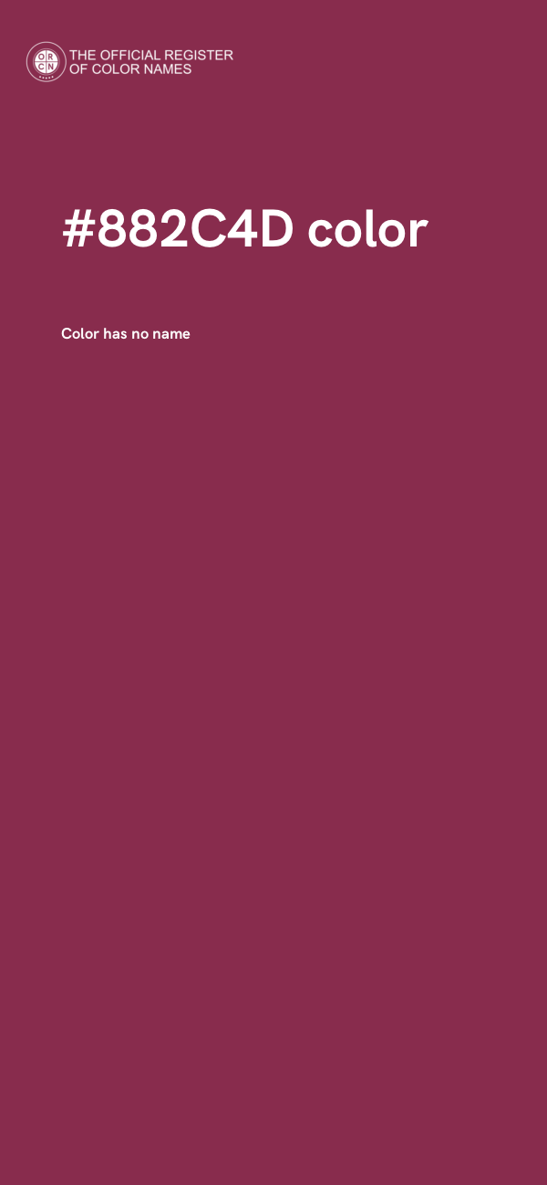 #882C4D color image
