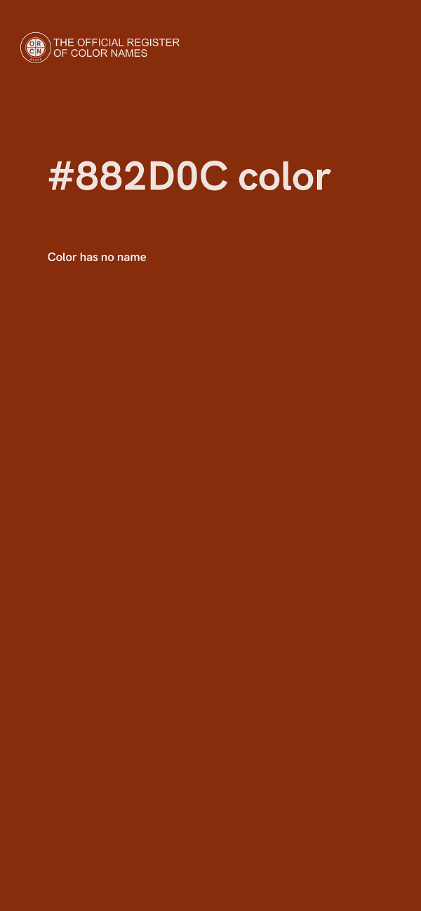 #882D0C color image