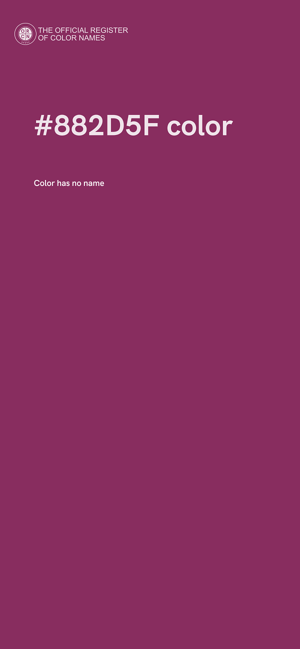#882D5F color image