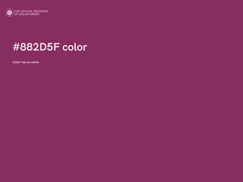 #882D5F color image