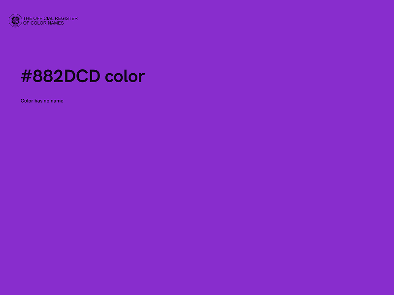 #882DCD color image