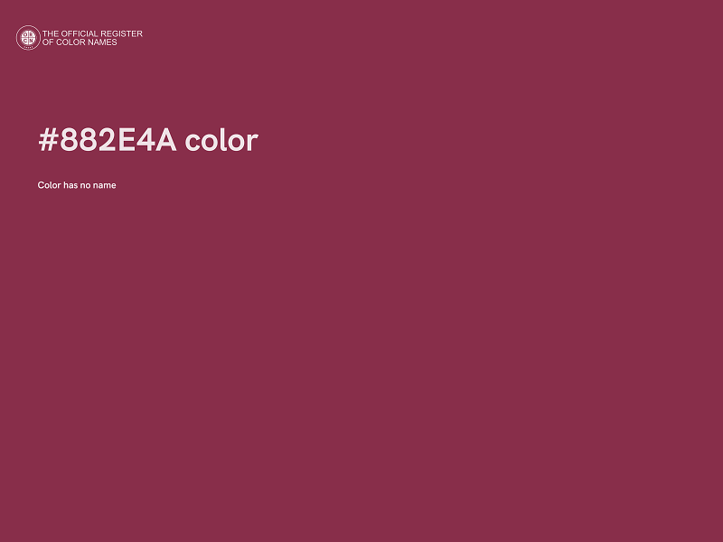 #882E4A color image