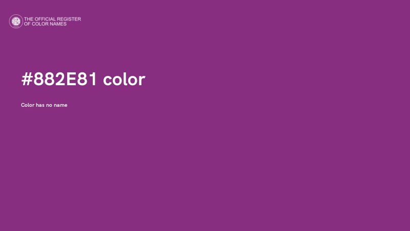 #882E81 color image