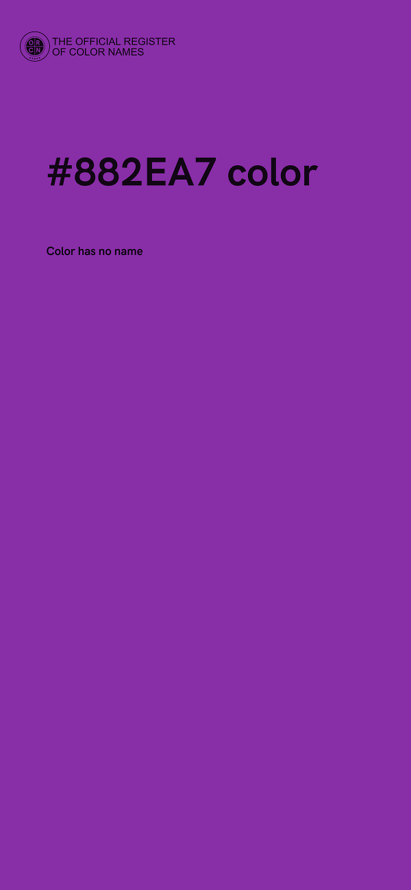 #882EA7 color image