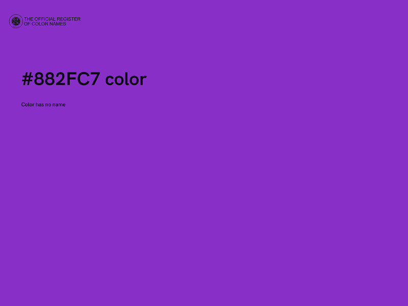 #882FC7 color image