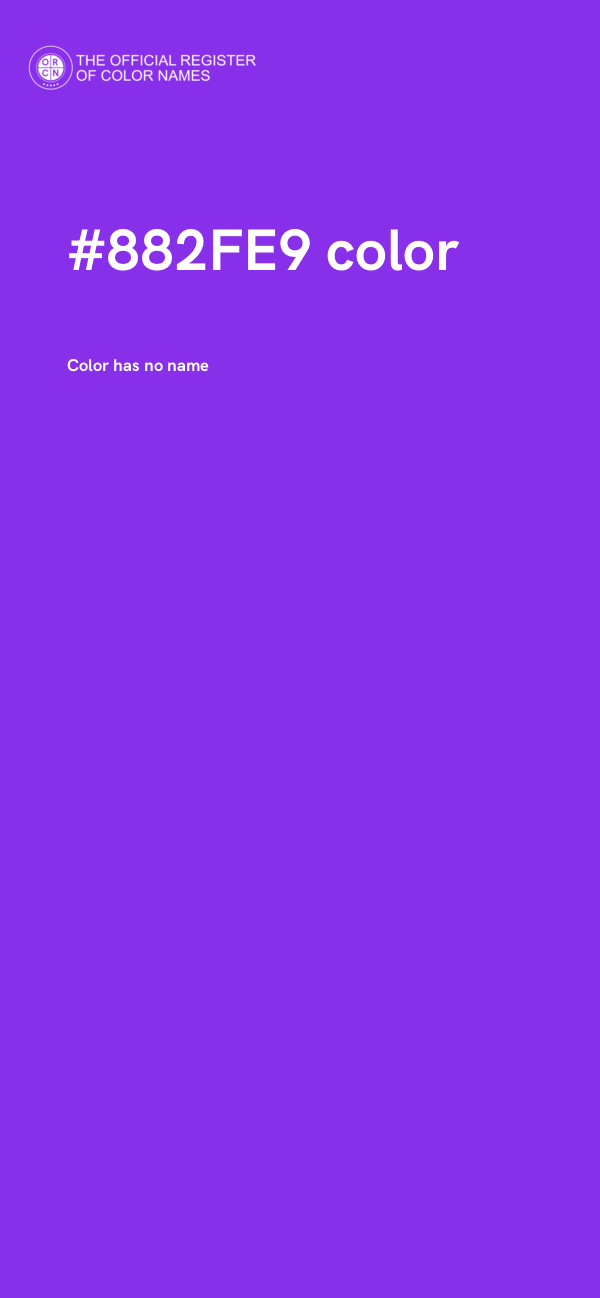 #882FE9 color image