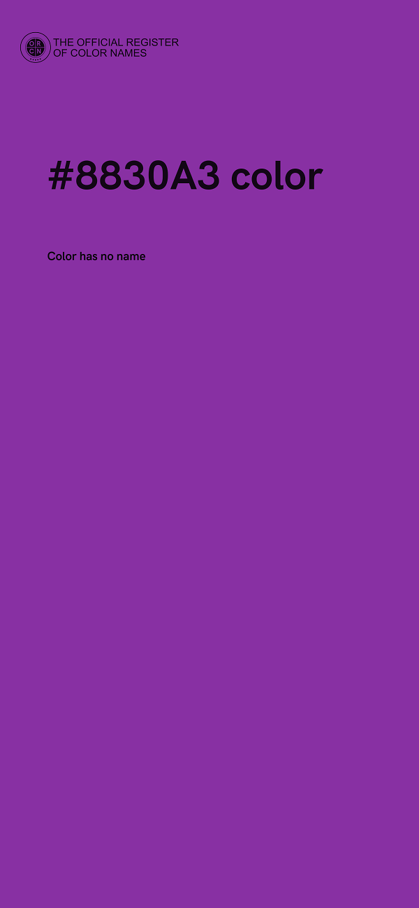 #8830A3 color image