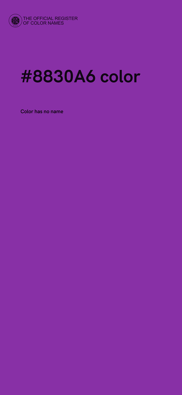 #8830A6 color image