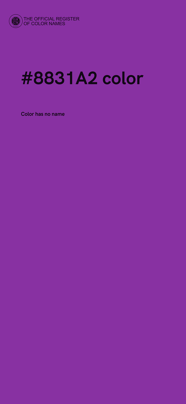 #8831A2 color image