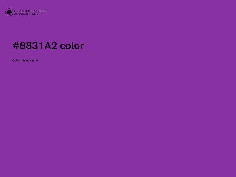 #8831A2 color image
