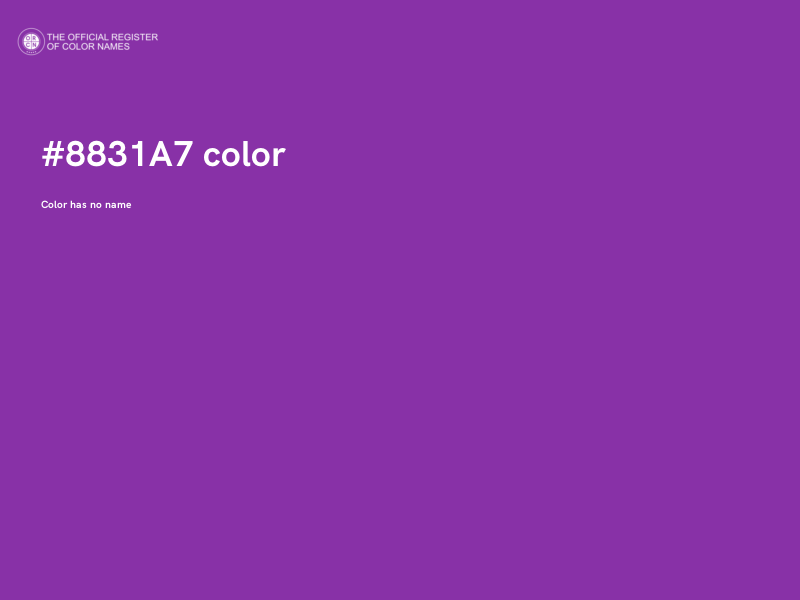 #8831A7 color image