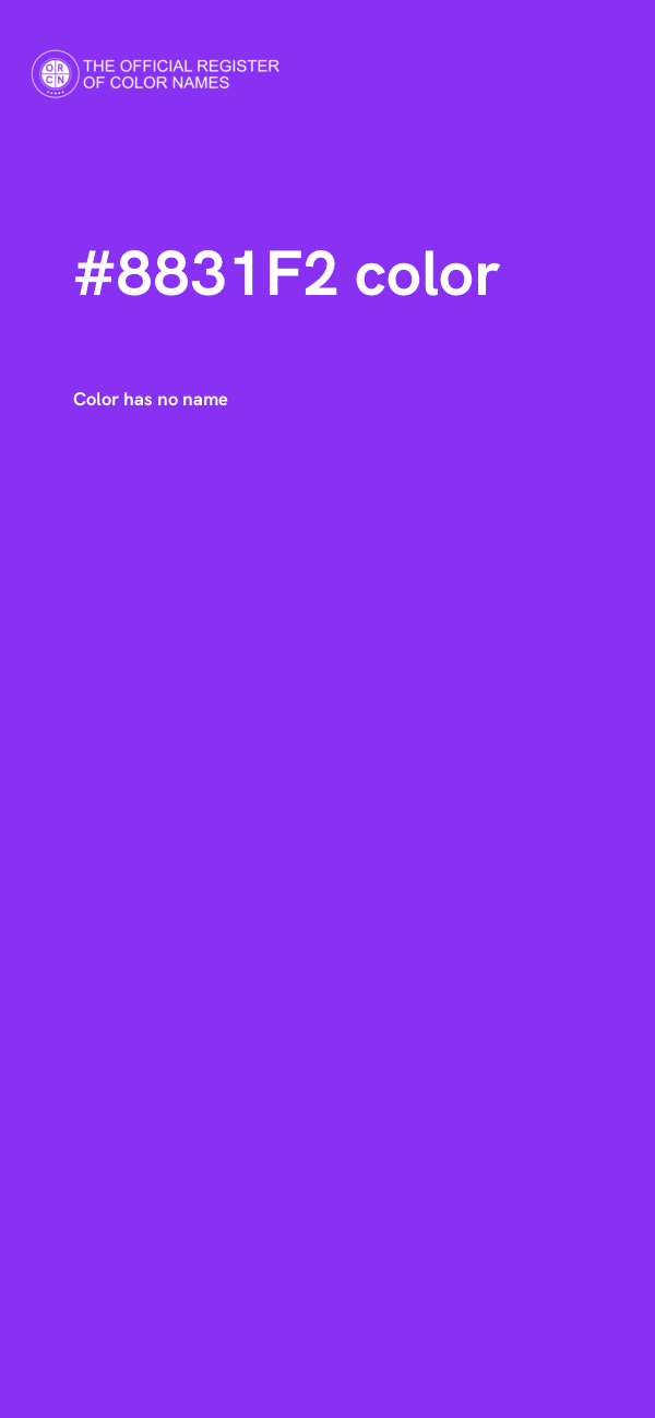 #8831F2 color image