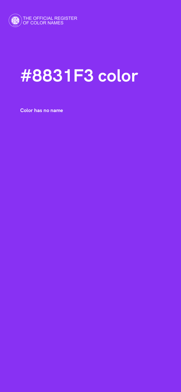 #8831F3 color image