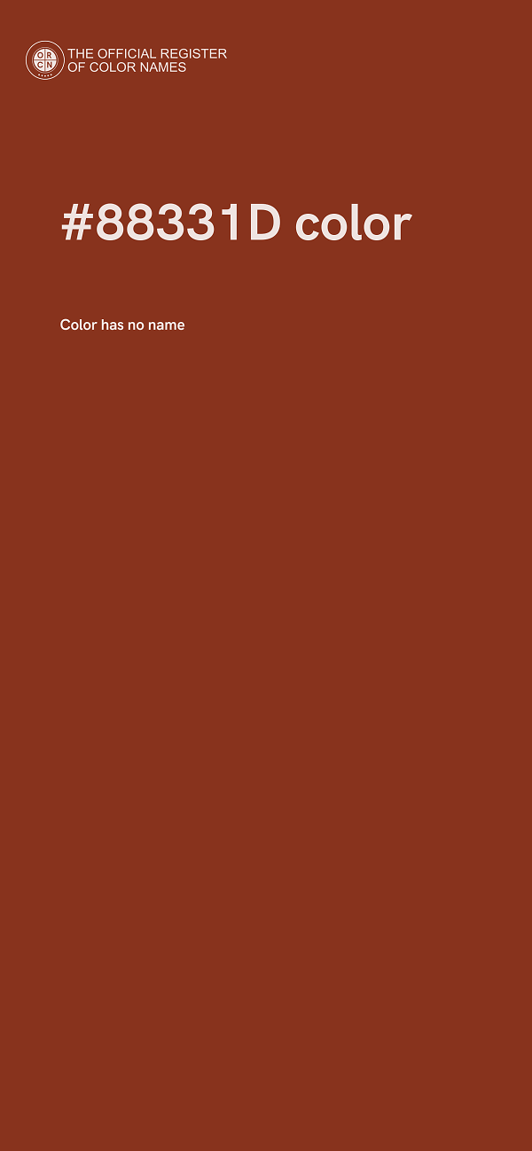 #88331D color image