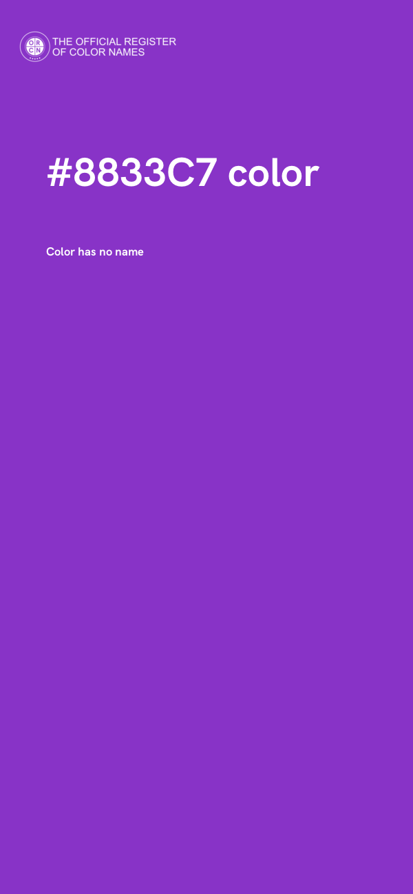 #8833C7 color image