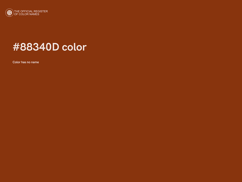#88340D color image
