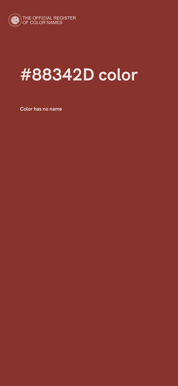 #88342D color image