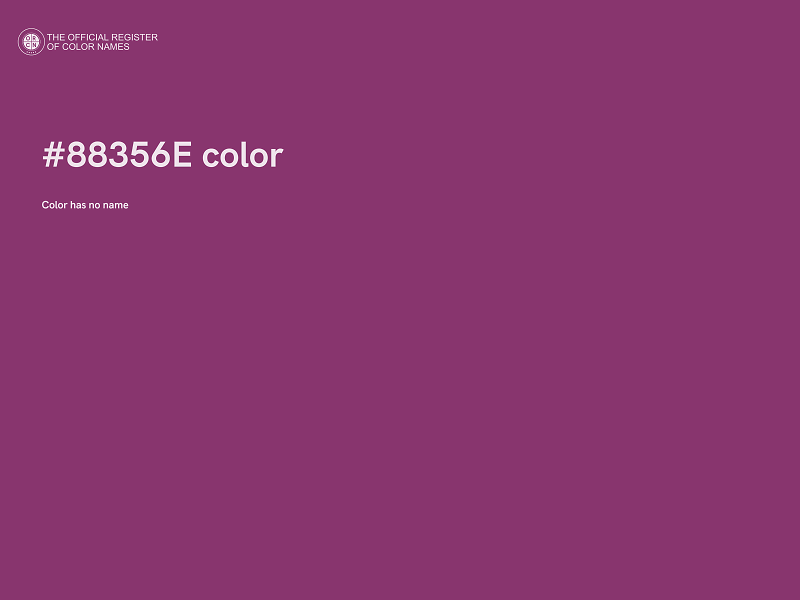 #88356E color image