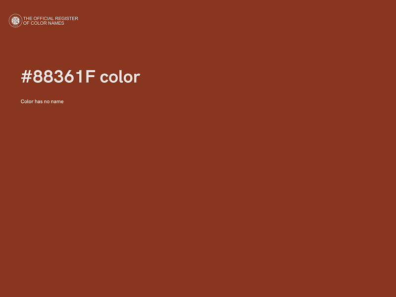 #88361F color image