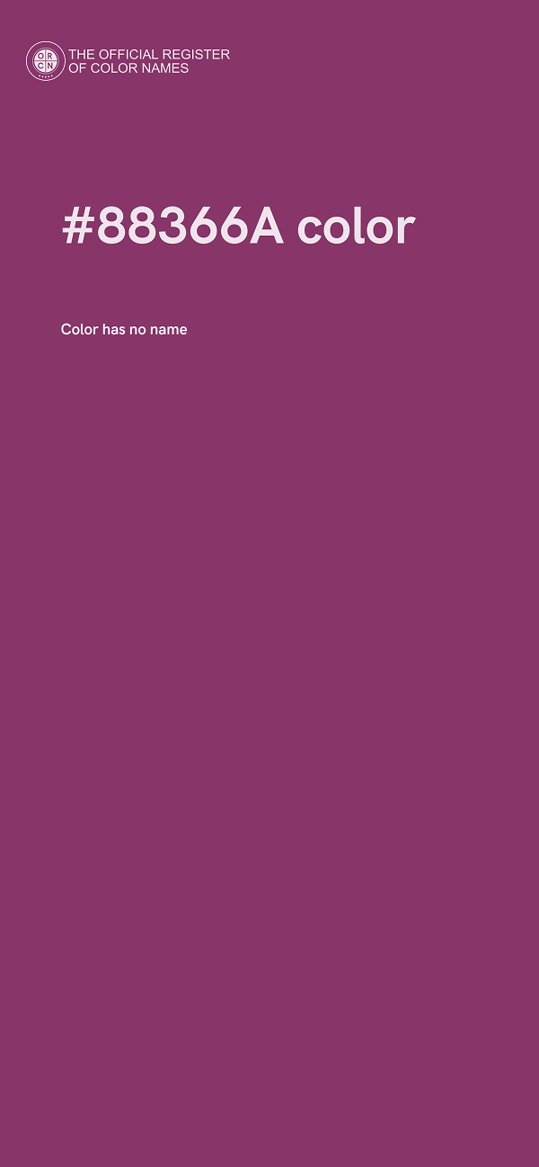 #88366A color image