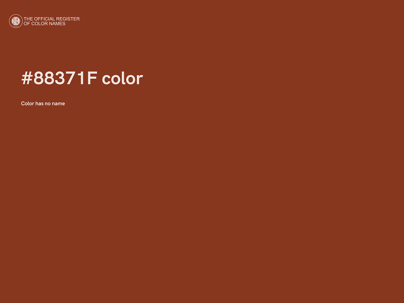 #88371F color image