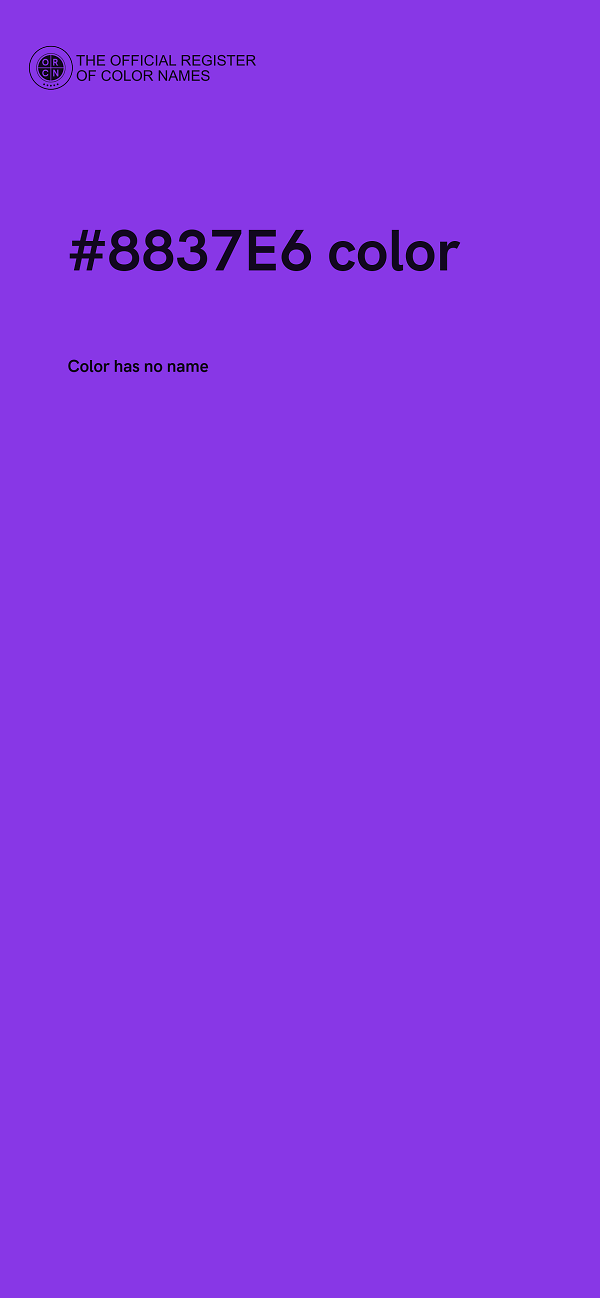 #8837E6 color image