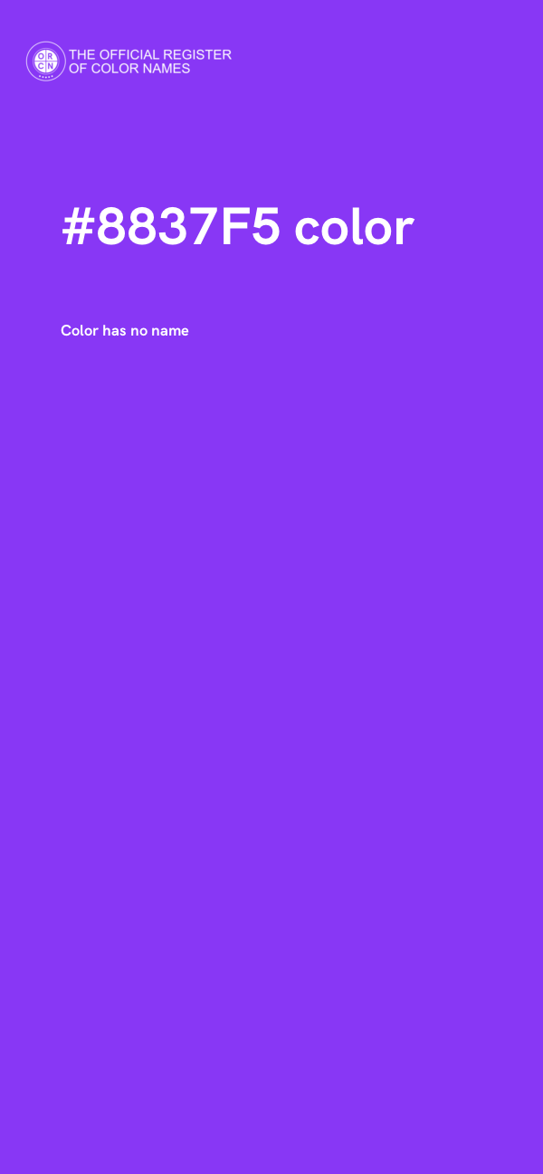 #8837F5 color image
