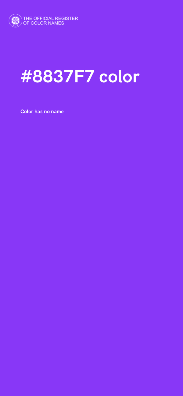 #8837F7 color image