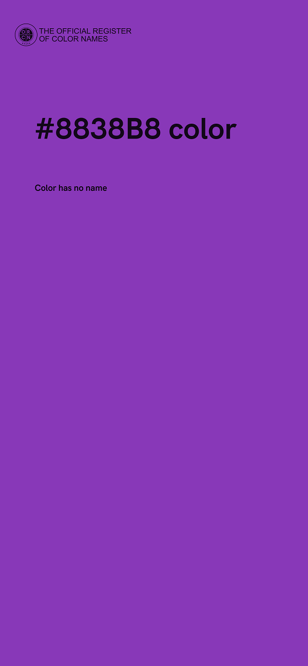 #8838B8 color image