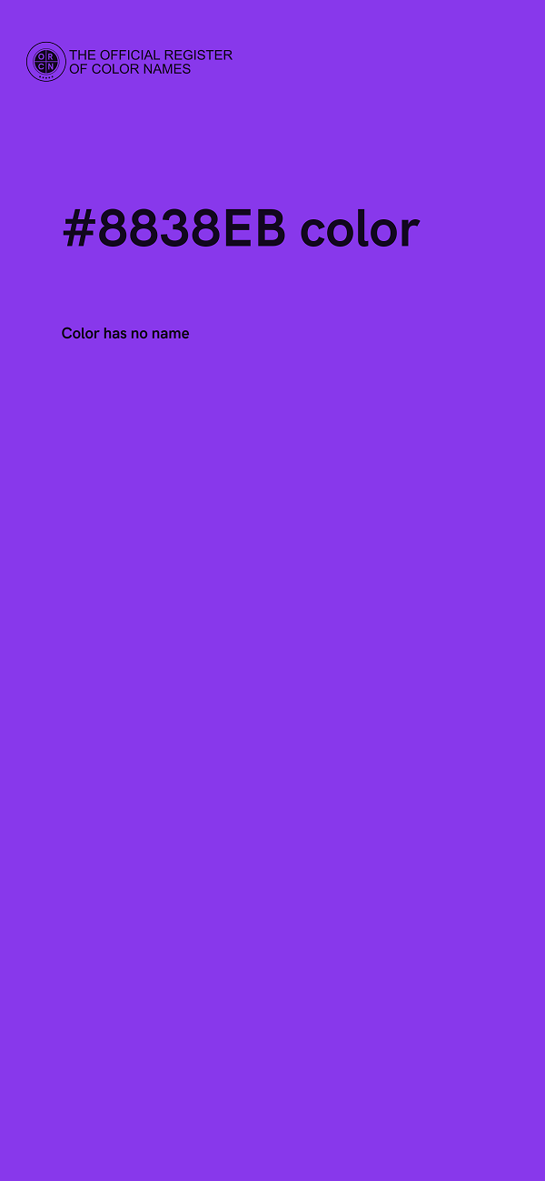 #8838EB color image